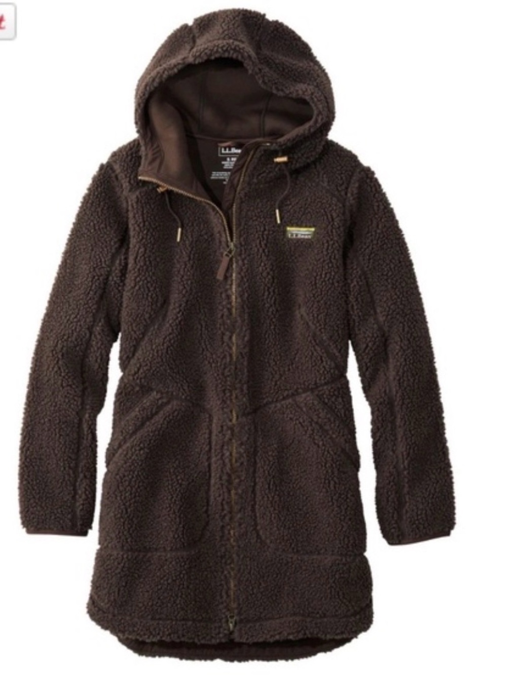 NWOT L.L. Bean Women's Mountain Pile Fleece Coat